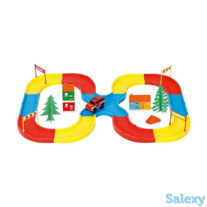 PILSAN: Игровой набор Автотрек Crossroads Road (32 эл.), фотография 1