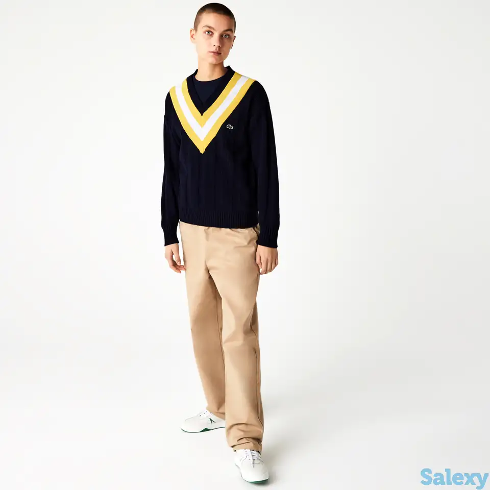 Шерстяной женский свитер lacoste, фотография 1