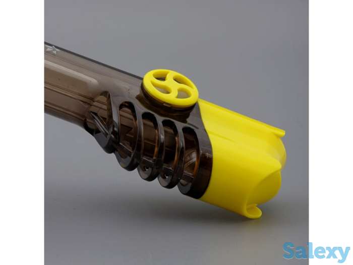 Маска подводная полнолицевая sargan галактика премиум прозрачная/желтая/желтая, фотография 3