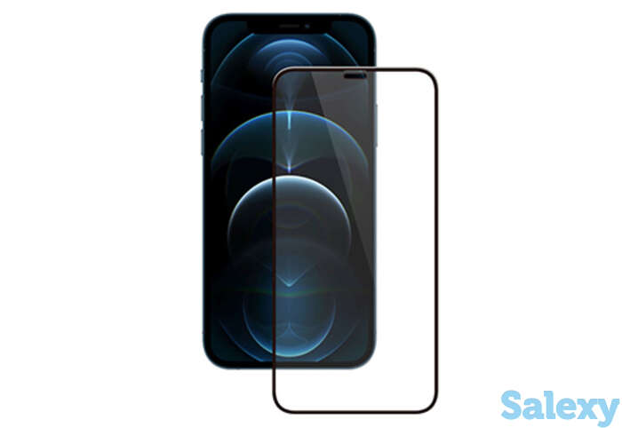Защитное стекло deppa 2,5d full glue для apple iphone 12/12 pro (62701). черный, фотография 1