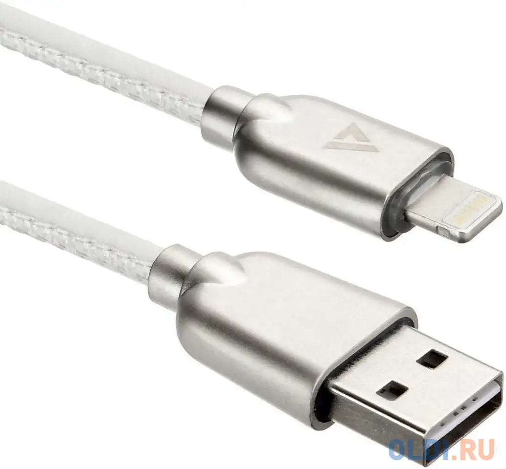 Кабель lightning 1м acd acd-u926-p5w круглый белый, фотография 1