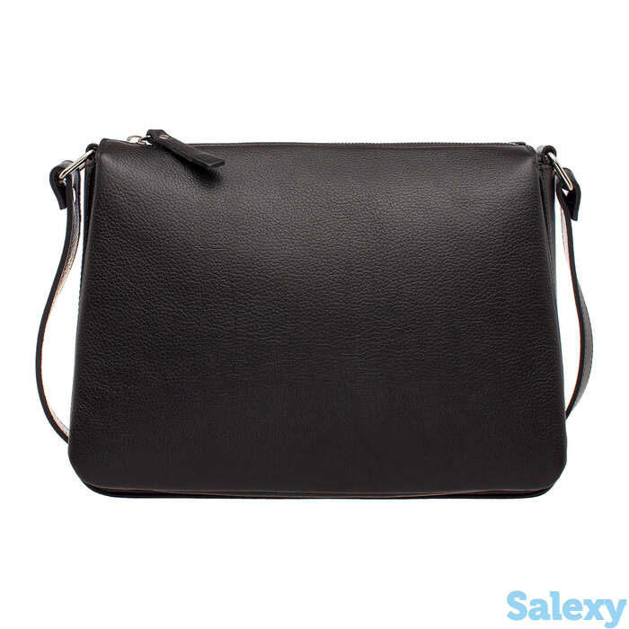 Кожаная сумка через плечо taylor black, фотография 1