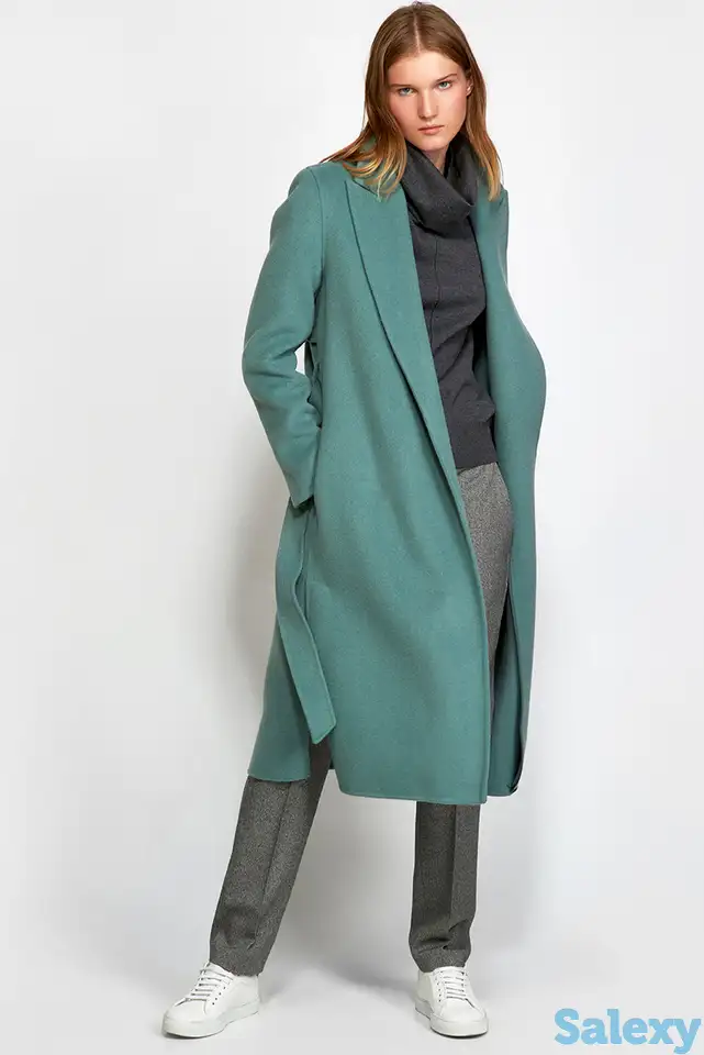 Пальто прямого силуэта с поясом vassa&co, фотография 1