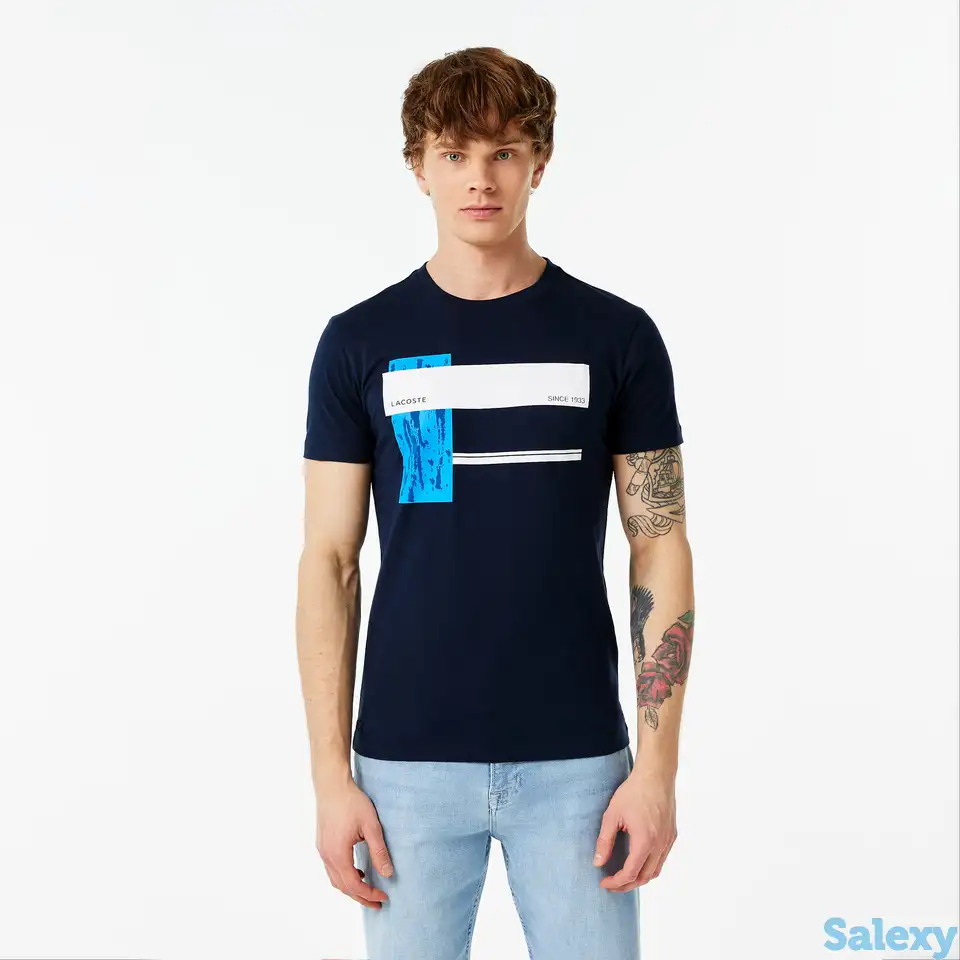 Мужская футболка lacoste slim fit, фотография 1