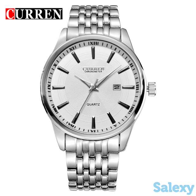 Кварцевые наручные часы Curren Chronometer, новые, в подарочной упаковке, фотография 1