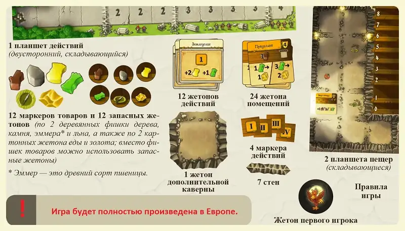 Настольная игра: Caverna Пещера на пещеру, фотография 2