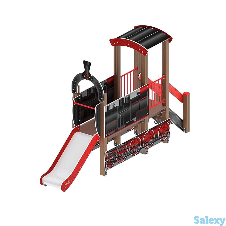 Детский игровой комплекс «паровозик» дик 1.03.5.01-11 h=750, фотография 1