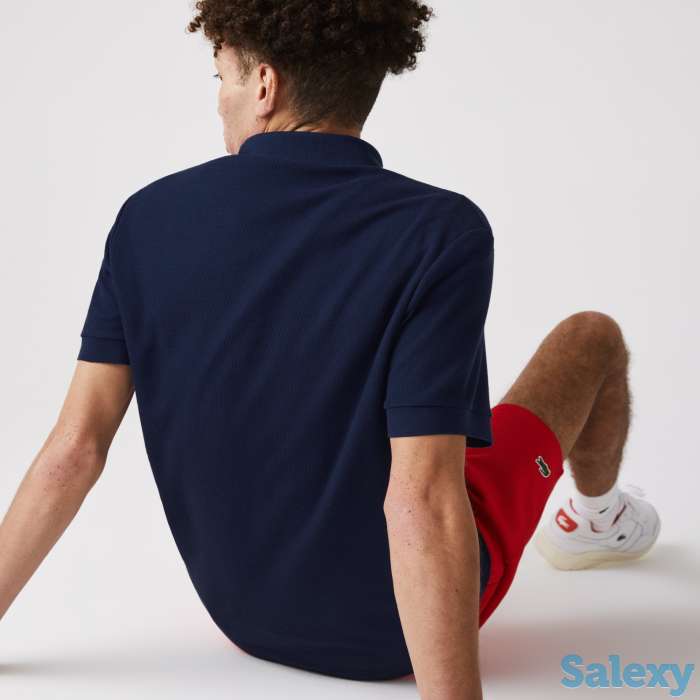 Мужское поло lacoste regular fit из текстурированного хлопка, фотография 2