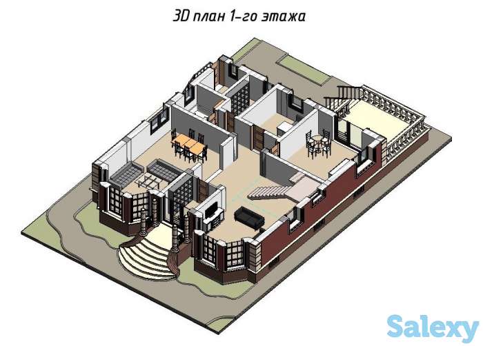 Эскизный проект дома за 900тг кв/м, фотография 3