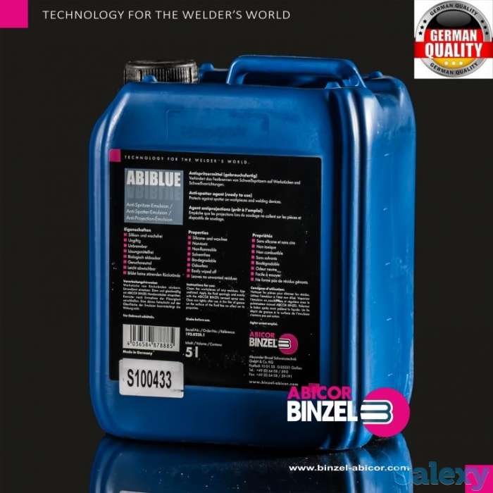 Эмульсия Abiblue против налипания сварочных брызг (5 л) ( Abicor Binzel/ Абикор Бинцель), фотография 1