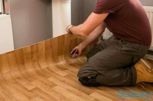 Укладка ламината, паркета, линолеума, фотография 1