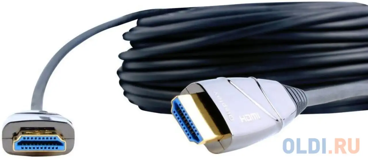 Кабель hdmi 30м vcom telecom d3743-30m круглый черный, фотография 1