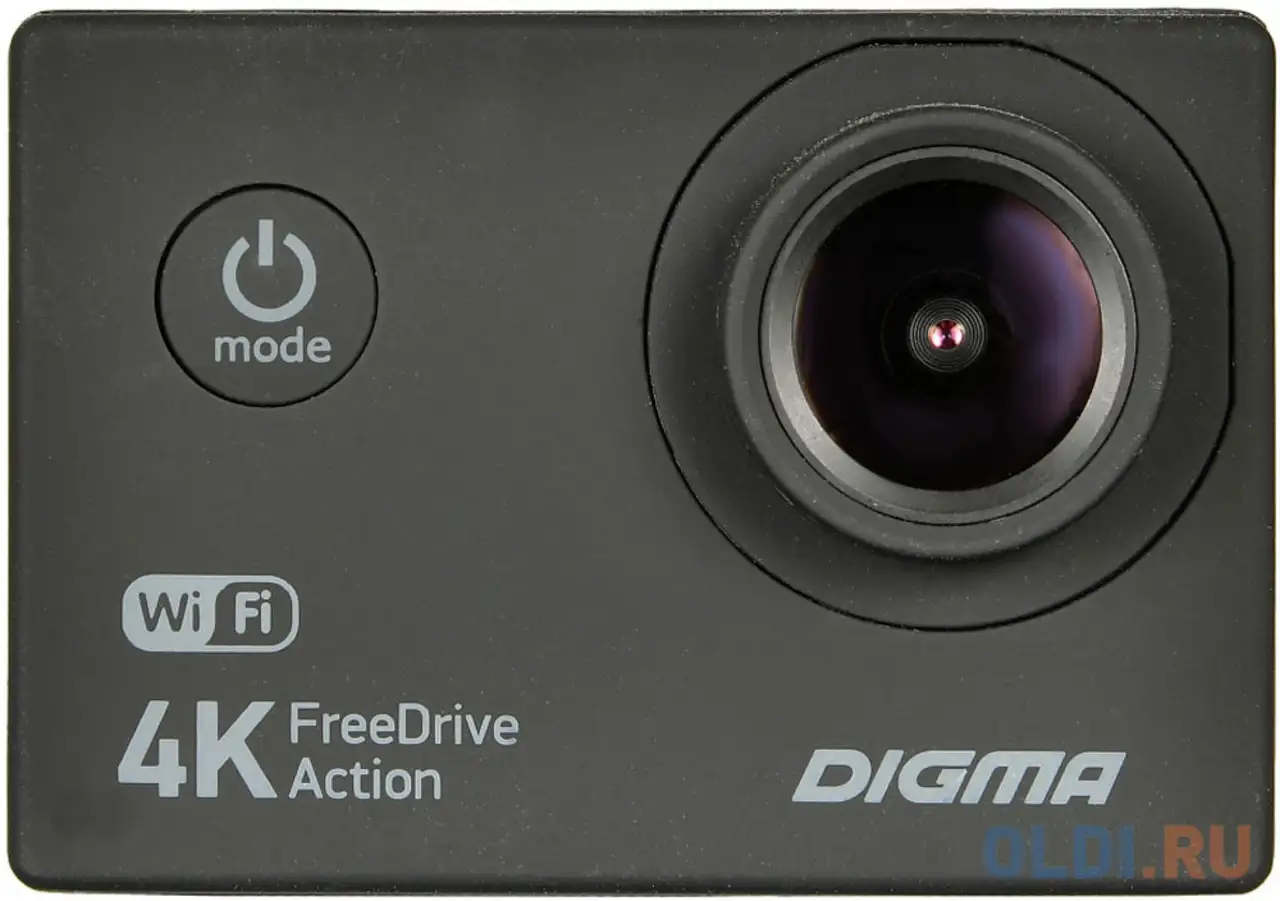 Видеорегистратор digma freedrive action 4k wifi черный 8mpix 2160x3840 2160p 140гр., фотография 1