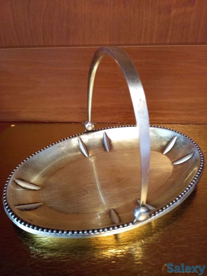 продам вазочку. чистое серебро 875 проба. ссср, фотография 1