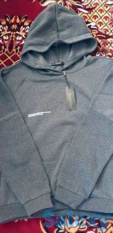 Толстовка с начесом,серого цвета., фотография 1