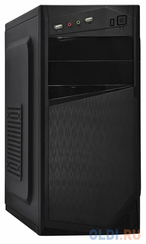 Корпус atx exegate xp-333u без бп чёрный ex283075rus, фотография 1