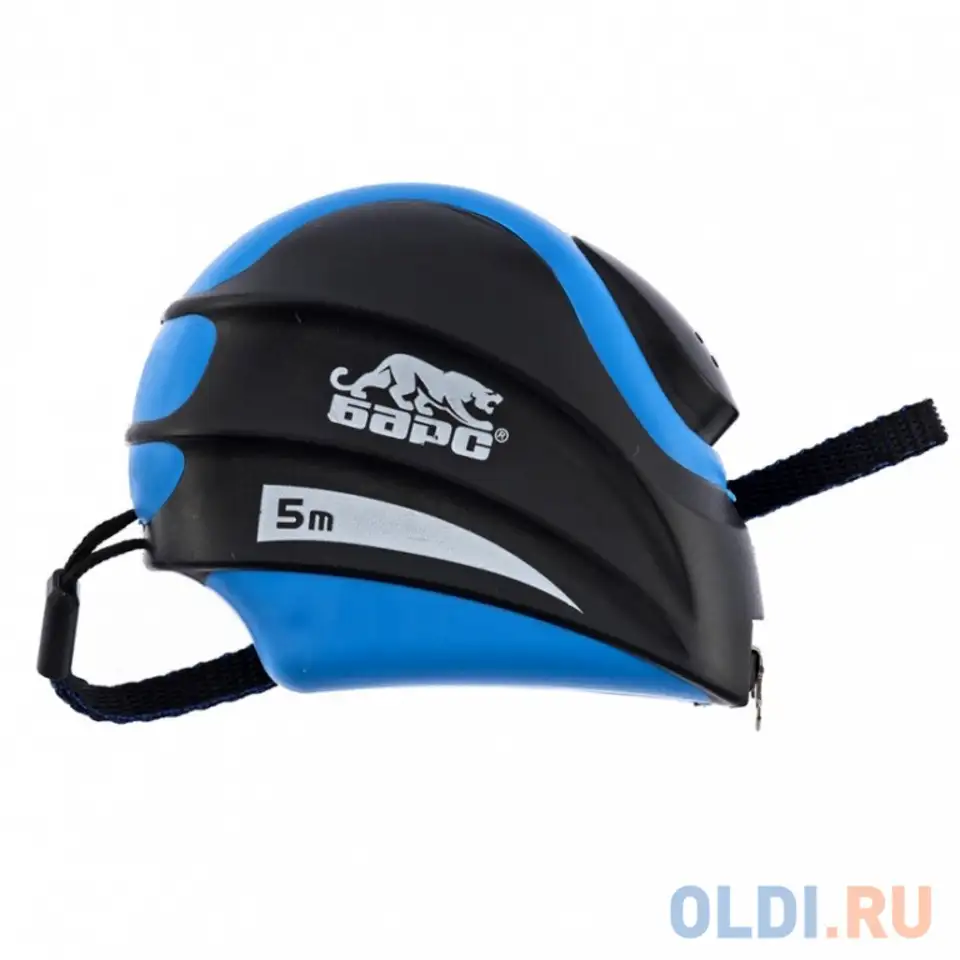 Рулетка полимер, 5 м х 19 мм, автоматическая фиксация, эргономичная форма//, фотография 1