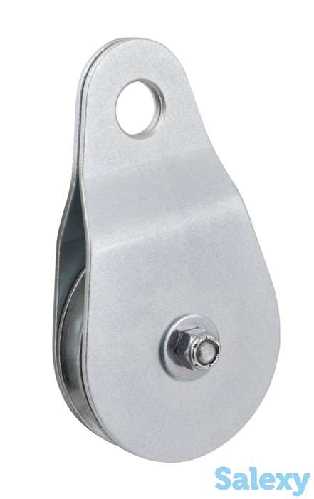 Блок-ролик венто большой одинарный без подшипника сталь, фотография 2