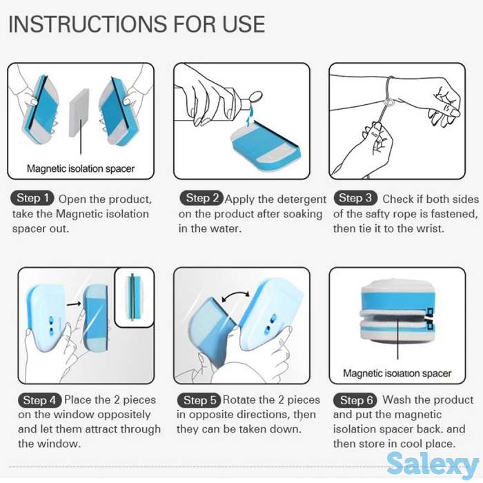 Щетка для мойки окон с двух сторон, фотография 12