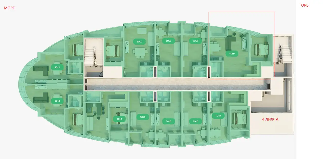 Продается Квартира 50 метров до моря в элитном комплексе. Цена СНИЖЕНА Батуми., фотография 9