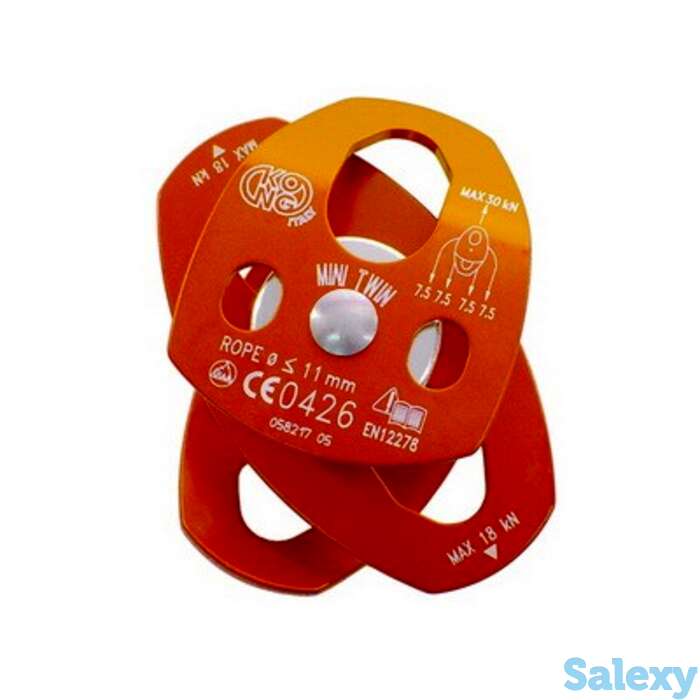 Блок-Ролик Kong Mini Twin Anod Двойной С Подшипником Дюраль, фотография 1