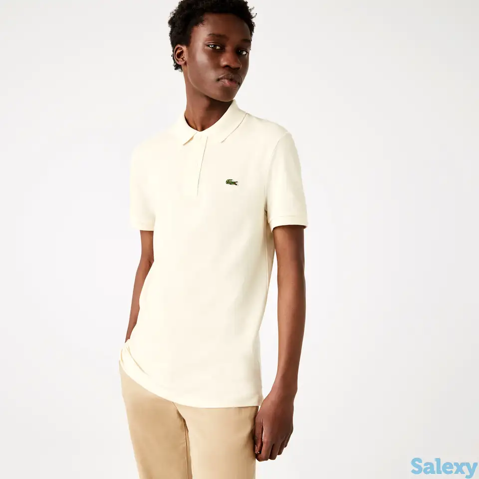 Оригинальное мужское поло lacoste l.12.12 slim fit, фотография 1