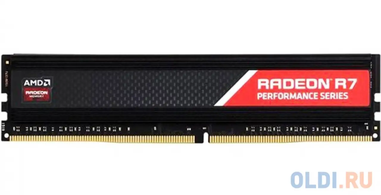 32gb amd radeon™ ddr4 2666 dimm r7 performance series black gaming, фотография 1