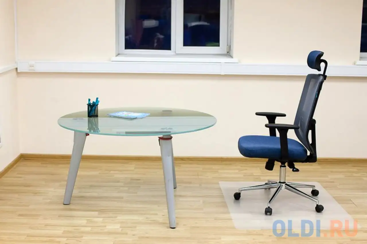 Коврик напольный бюрократ -1019202 прямоугольный матовый для паркета/ламината полипропилен 120х90см, фотография 1