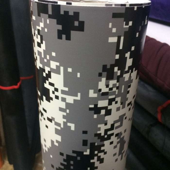 Автовинил Камуфляжная пленка черно-белая, фотография 1