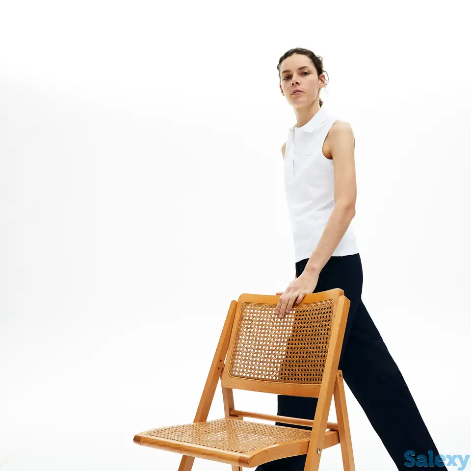 Женское поло lacoste slim fit из хлопка pique, фотография 1