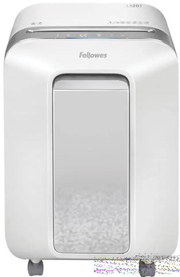 Шредер fellowes powershred lx201, белый, din p-5, 2х12 мм, 12 лст.,, фотография 1