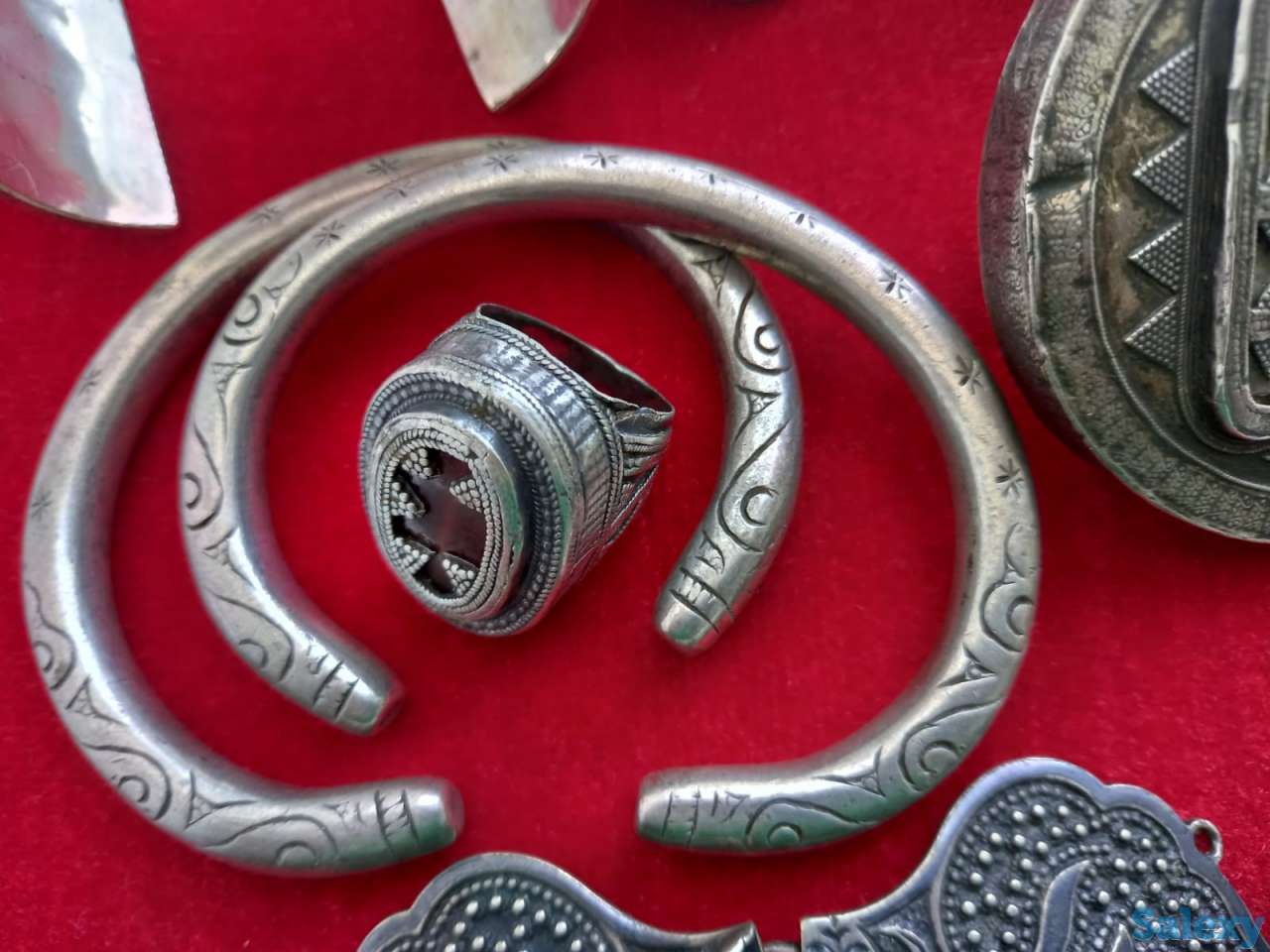 продам антикварные национальные украшения. серебро., фотография 2