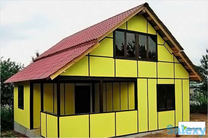 Облицовка фасада сэндвич панелями, фотография 1