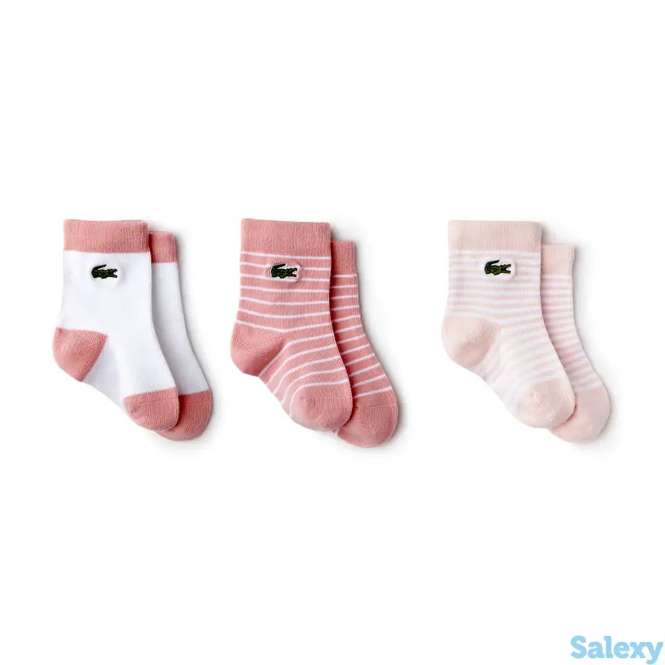 Детские носки lacoste 3 пары, фотография 1