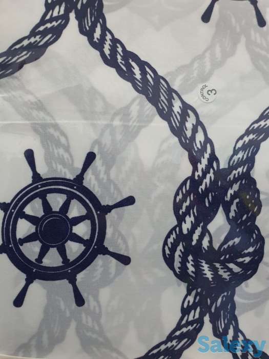 Шторка для ванной и душа, Турция, c якорем, фотография 5