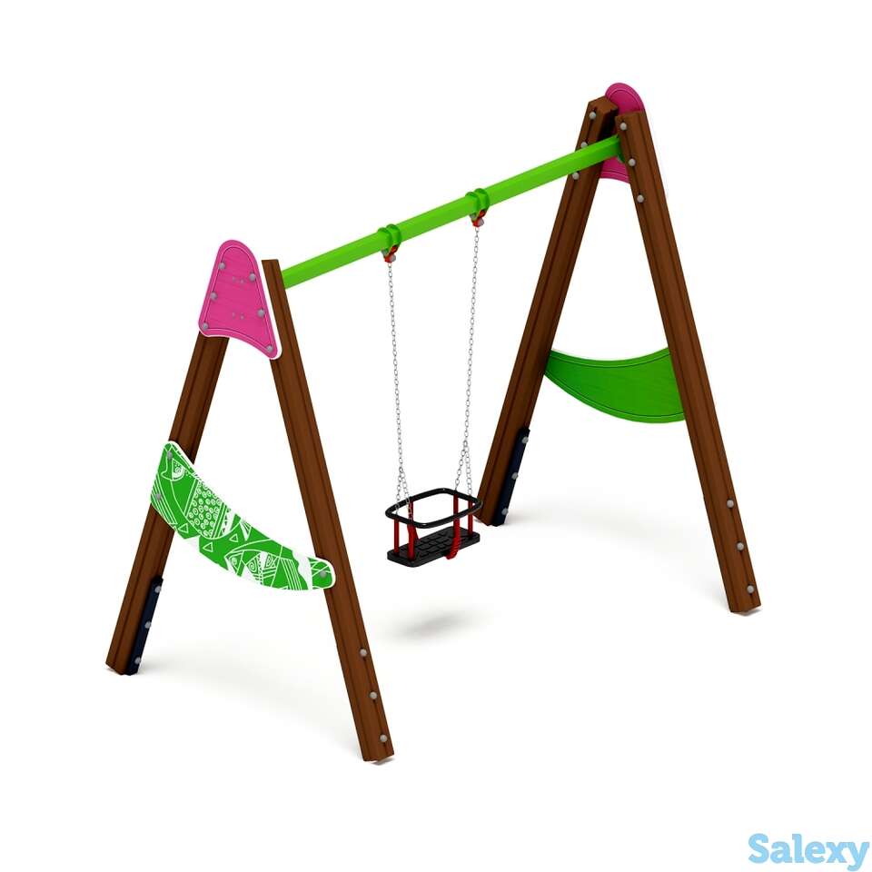 Качели уличные д1 лукоморье ио 11.д.04.03-п, фотография 1