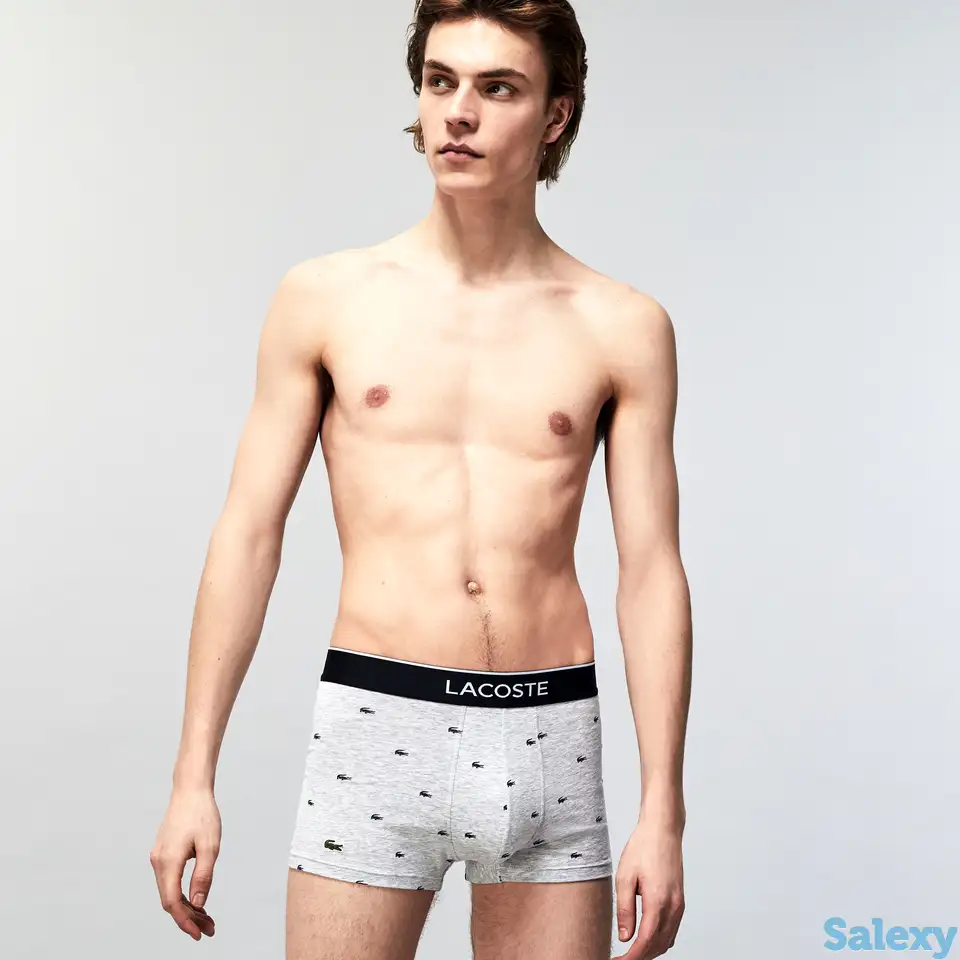 Мужское фирменное нижнее бельё lacoste (3 шт.), фотография 1