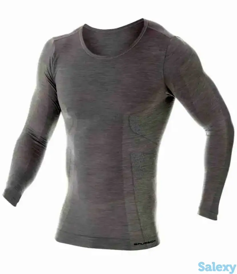 Термокофта brubeck men comfort wool grey, фотография 6