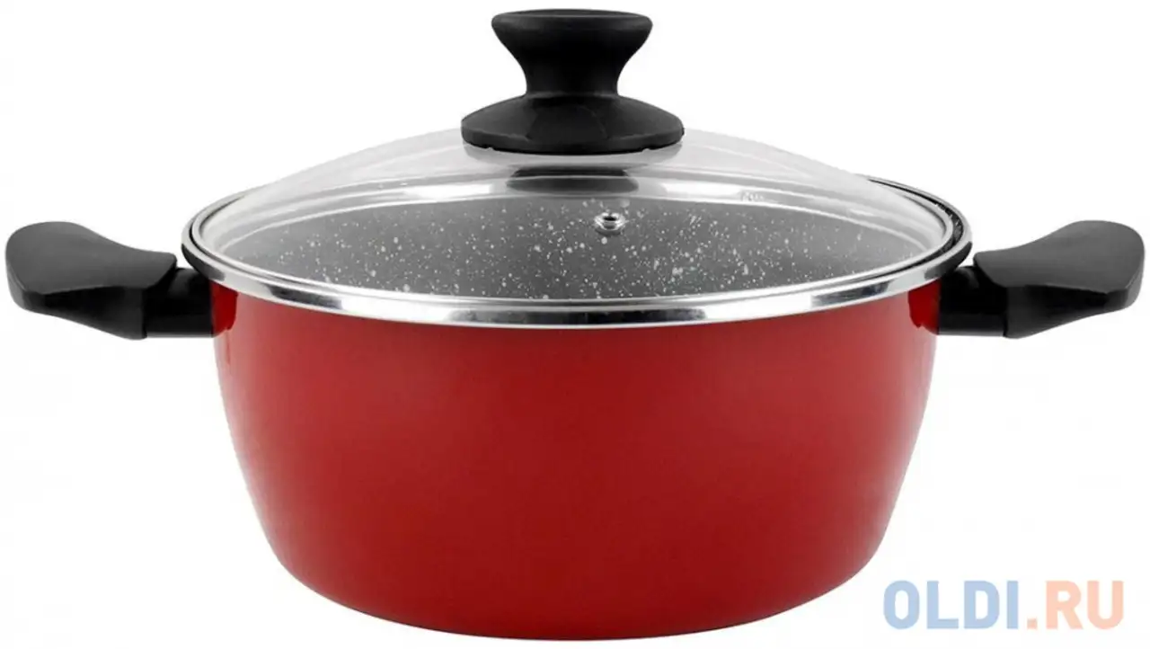 Кастрюля vitrinor cerise pierre 24 24 см 4.4 л сталь, фотография 1