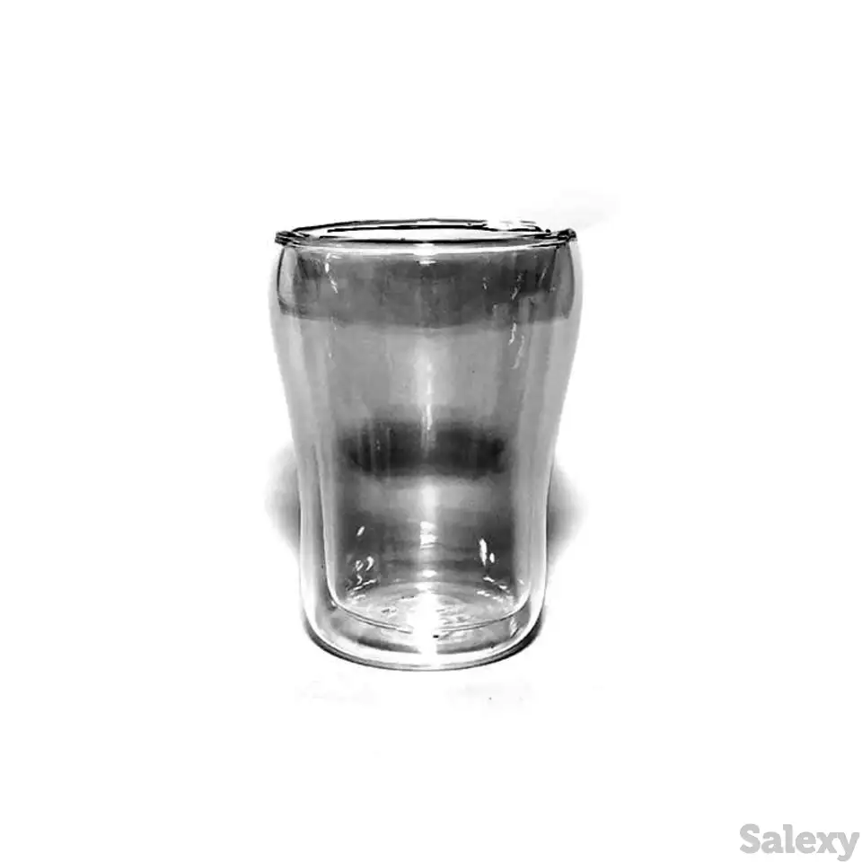 Бокал из жаропрочного стекла с двойными стенками 