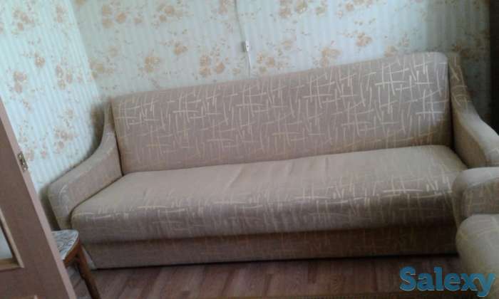 Продам уголок отдыха в хорошем состоянии (диван и 2 кресла).Стоимость 35000 тенге.Договорная, фотография 1