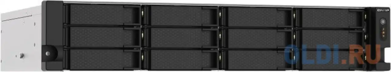 Сетевое хранилище nas qnap ts-1273au-rp-8g 12-bay стоечный ryzen v1500b, фотография 1