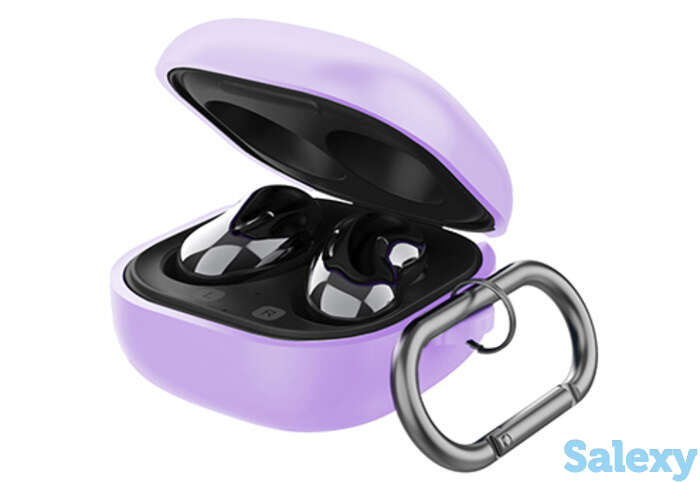 Чехол с карабином deppa для galaxy buds live/pro (47330). лавандовый, фотография 1