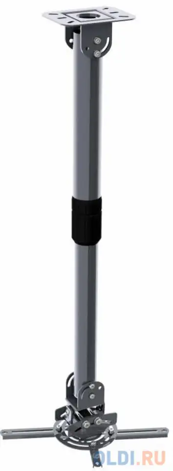 Кронштейн для проектора cactus cs-vm-pr16l-al серебристый макс.13.6кг настенный и потолочный поворот, фотография 1