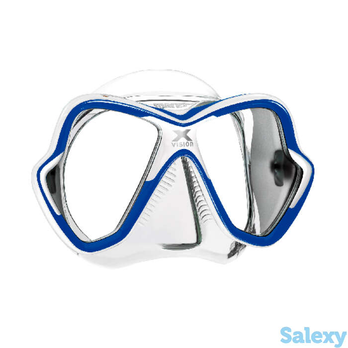 Маска для плавания mares x-vision, для взрослых - ц.обт.черный, ц.р.чёрно-лайм (зеленый), фотография 1