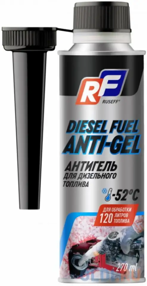 19300n ruseff антигель для легковых автомобилей 1:120л (270 мл), фотография 1