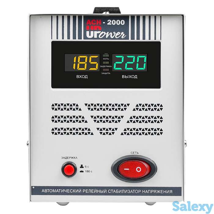 Однофазный стабилизатор напряжения upower асн 2000 ii поколение, фотография 1