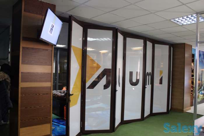 Алюминиевые раздвижные перегородки, фотография 3
