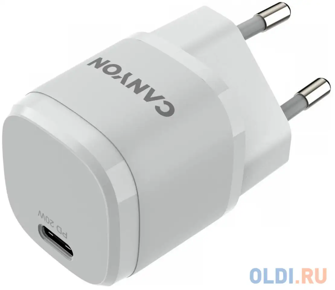 Canyon, pd 20w input: 100v-240v, output: 1 port charge: usb-c:pd 20w, фотография 1