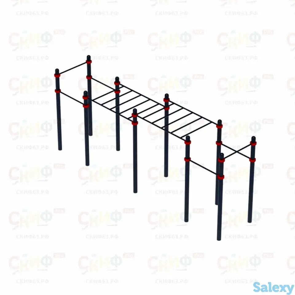 Воркаут  20 (89) | двойной рукоход и шесть турников, фотография 1